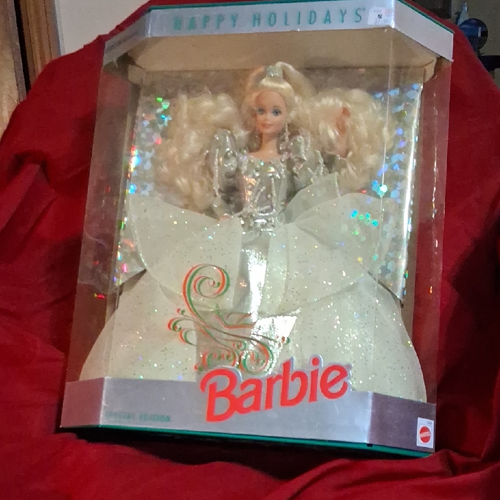 Barbie Holiday Doll in Silver and White